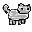 Cute pixel art cat